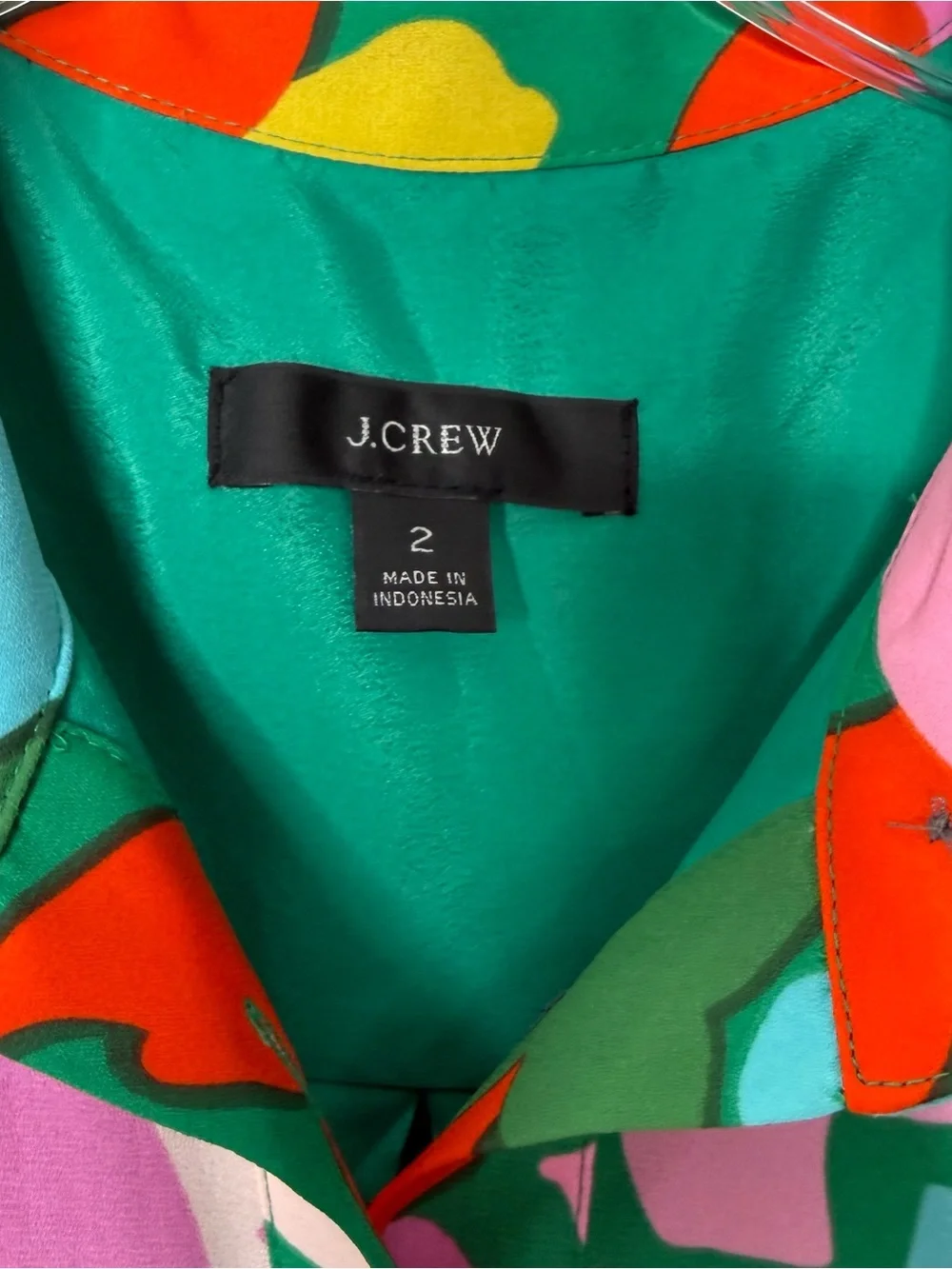 J. CREW | Pleated Shirtdress in Confetti Floral Button Front Maxi Dress Sz. 2